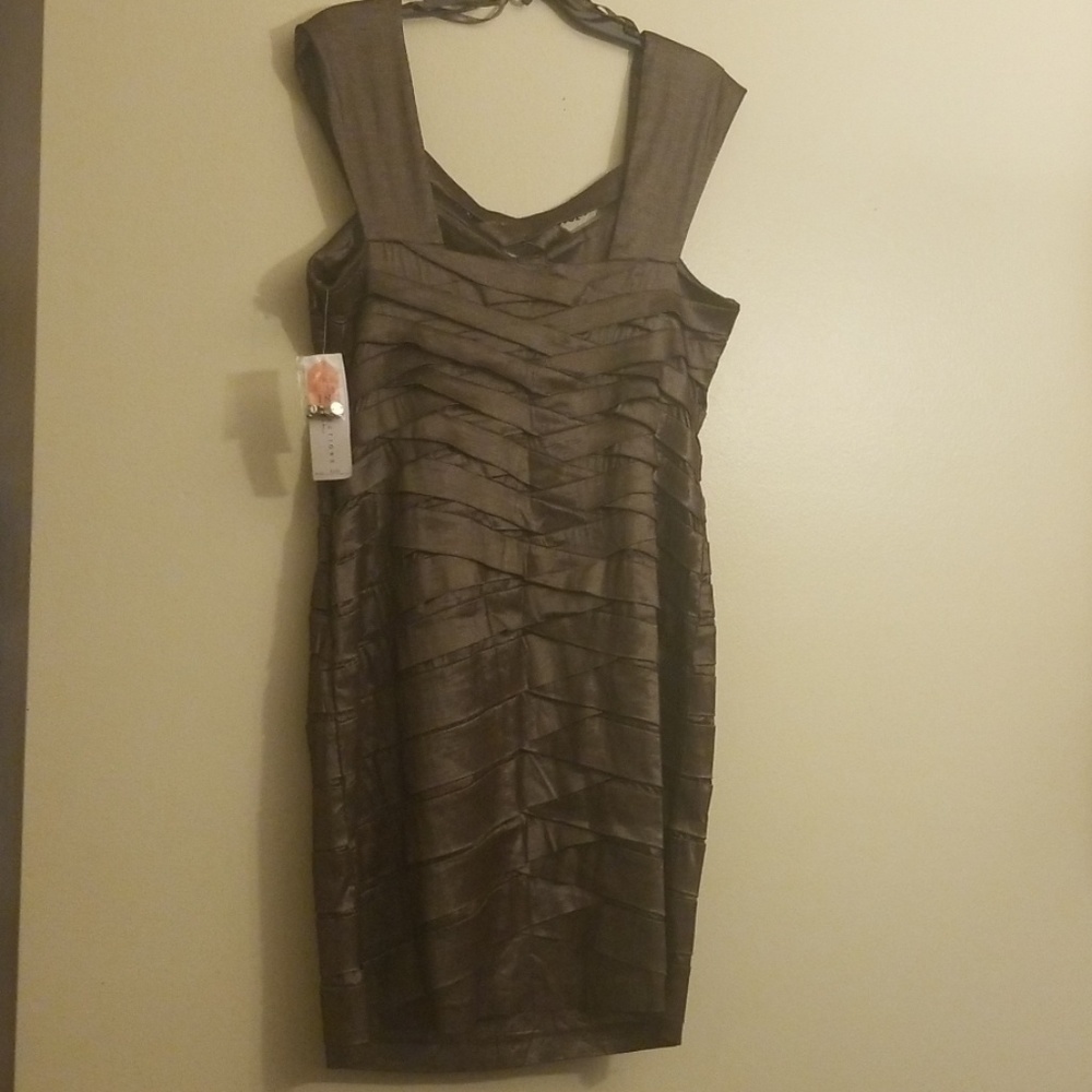 KM Collections by Milla Bell Basket Weave Dress - Picture 3 of 5